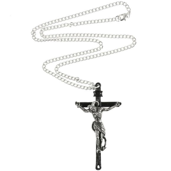 Alchemy Gothic Crucifaustan Pendant Rosary Style Necklace Doctor Faustus NWT - Picture 6 of 6
